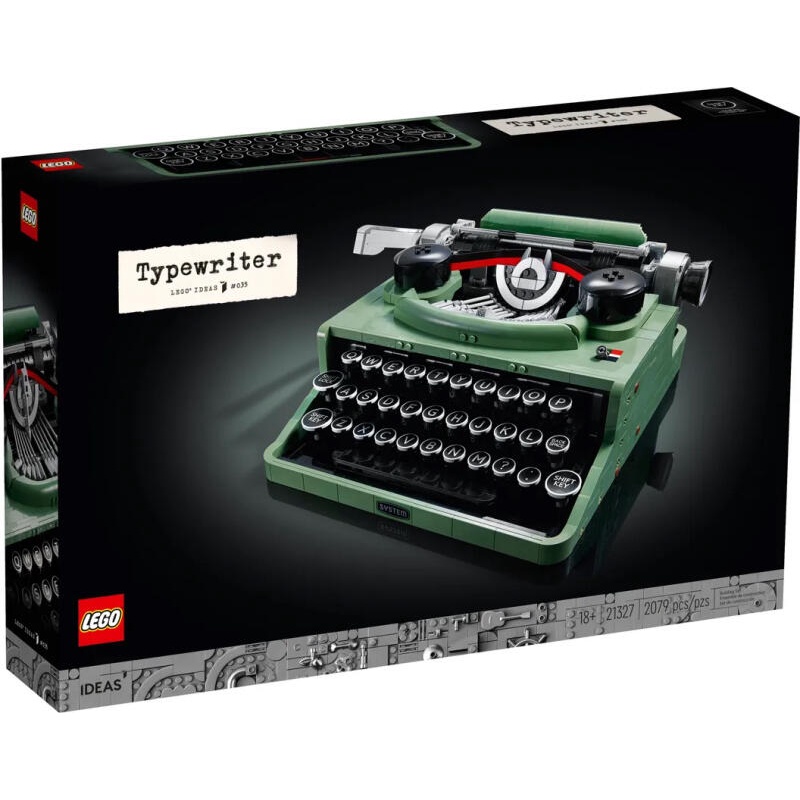 現貨 正版 樂高 LEGO IDEAS系列 21327 復古 打字機 Typewriter 2079pcs 公司貨