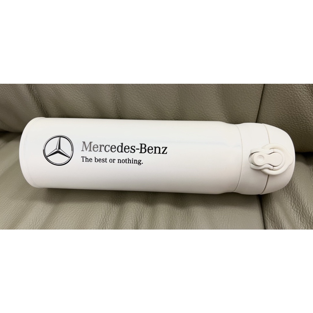 全新Mercedes Benz 賓士原廠 膳魔師款 保溫水壺 全白 氣質白