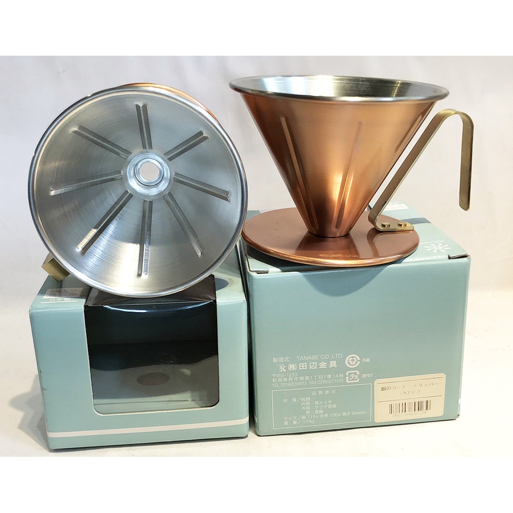 July Coffee 日本製田邊金具燕三條4246 4249 田邊銅濾杯1 2杯用 2 4杯用 蝦皮購物