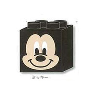 日本 米奇 米老鼠 堆疊 積木 樂高 擦子 橡皮擦 文具用品~恩恩購物城~