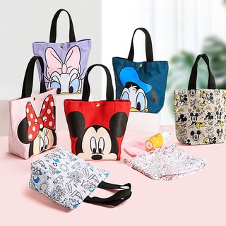 台灣🇹🇼現貨免運+發票 迪士尼 手提袋 帆布包 女生包包 迪士尼 米奇 米妮 手提袋 便當包 帆布袋 包包 手提包