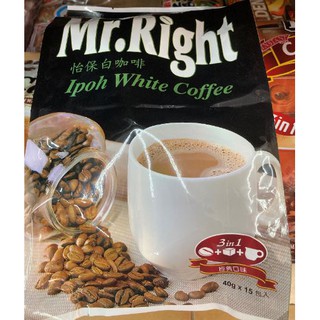 上班族必喝Mr.right 三合一怡保白咖啡~買多優惠喔