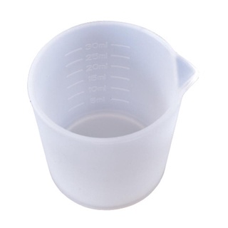 Ran 30ml 樹脂杯不粘矽膠杯矽膠量杯可重複使用的攪拌杯