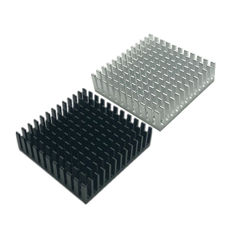 高品質電子散熱片40*40*11鋁型材散熱器 芯片導熱塊 電源降溫鋁板