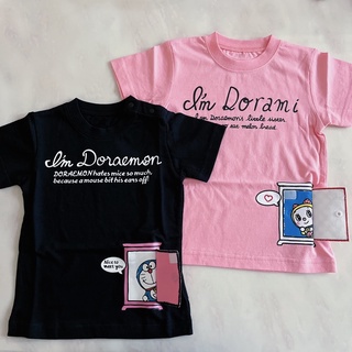 日本童裝80-110尺碼 哆啦美 哆啦a夢 兒童短袖上衣 Dorami Doraemon女童短袖 女孩上衣 純棉童裝