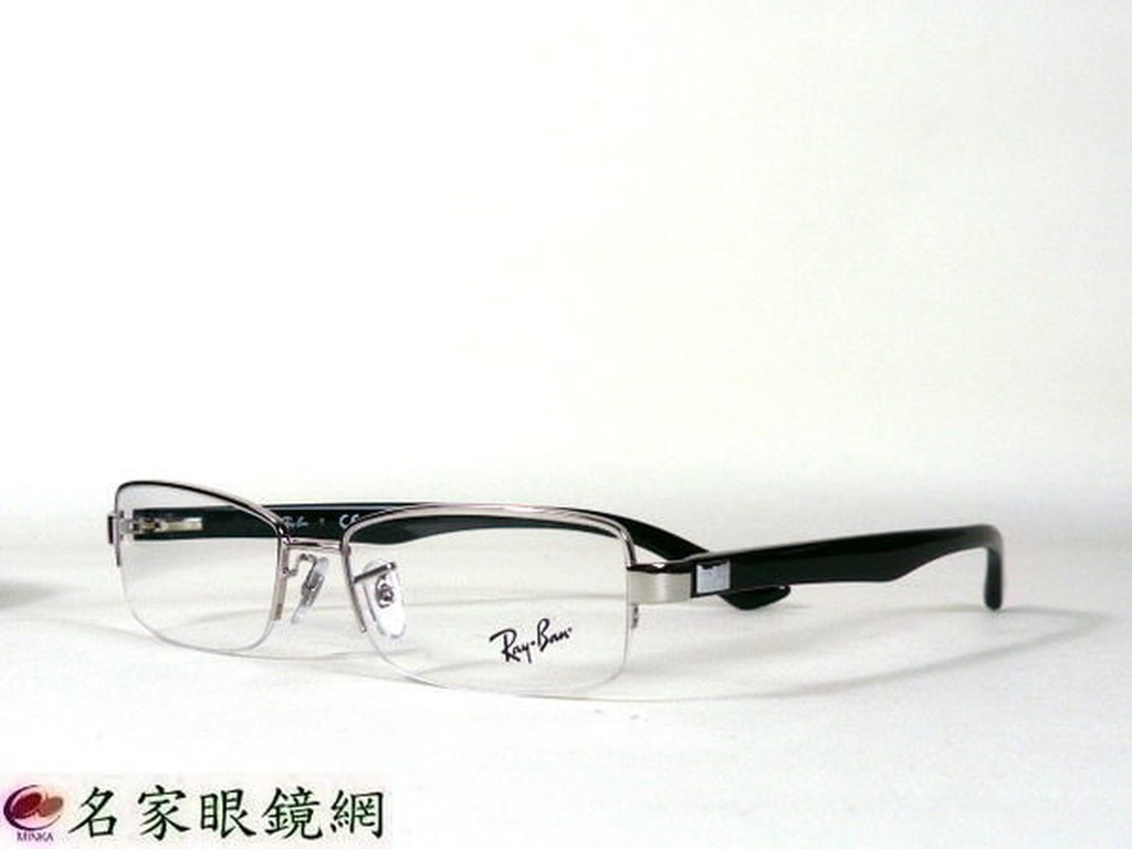 【名家眼鏡】雷朋 時尚紳士彈簧鏡腳銀色混合半框 RB6260D  2501【台南成大店】