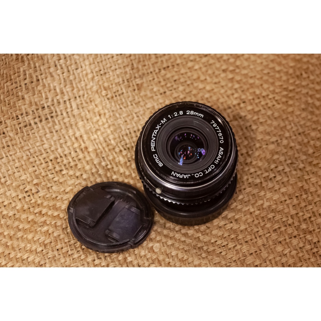 pentax-m 28mm f2.8 定焦 廣角 全手動相機鏡頭 PK XR接環 (Pentax MX ME)