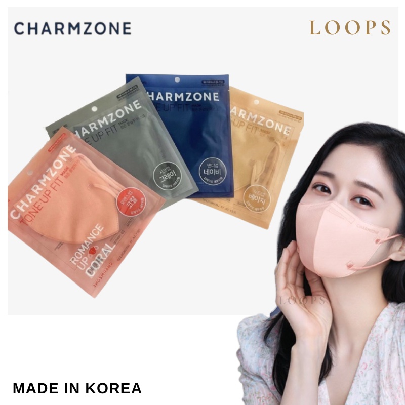 Loops 🔥現貨 韓國製造 張娜拉代言🔥 CHARMZONE 夏日透氣kf94韓國製 立體口罩 四層 Rain鄭智薰