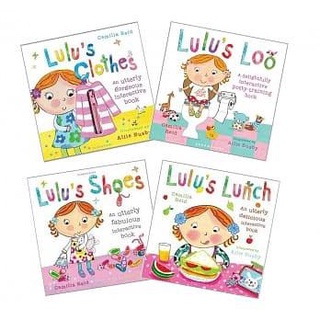 Lulu 生活自理 英文 操作 遊戲書 1套4冊 Clothes Loo Lunch Shoes 戒尿布 穿衣 操作書
