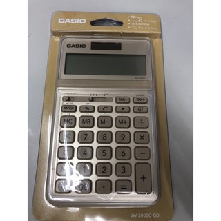 黃金商務招財機- 臺灣卡西歐公司貨 香檳金 JW-200SC-GD 如圖 另有粉紅、藍色及白色 香檳機
