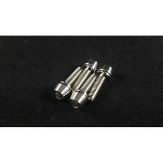 ~Metal Shop~4 x 鈦螺絲 錐頭 六角穴 M5 x P0.8 x 18mm 附華司 自行車 碟盤 龍頭 水壺