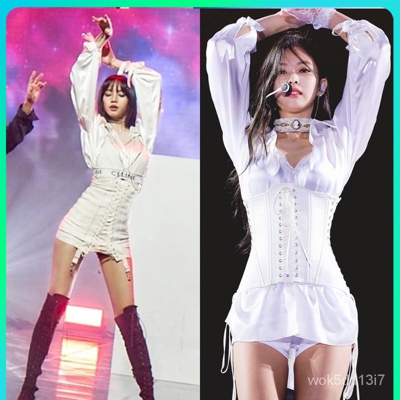 Blackpink韓國女團明星lisa同款演出服jennie打歌服女生包臀裙潮女生衣著  NANA Studio💕