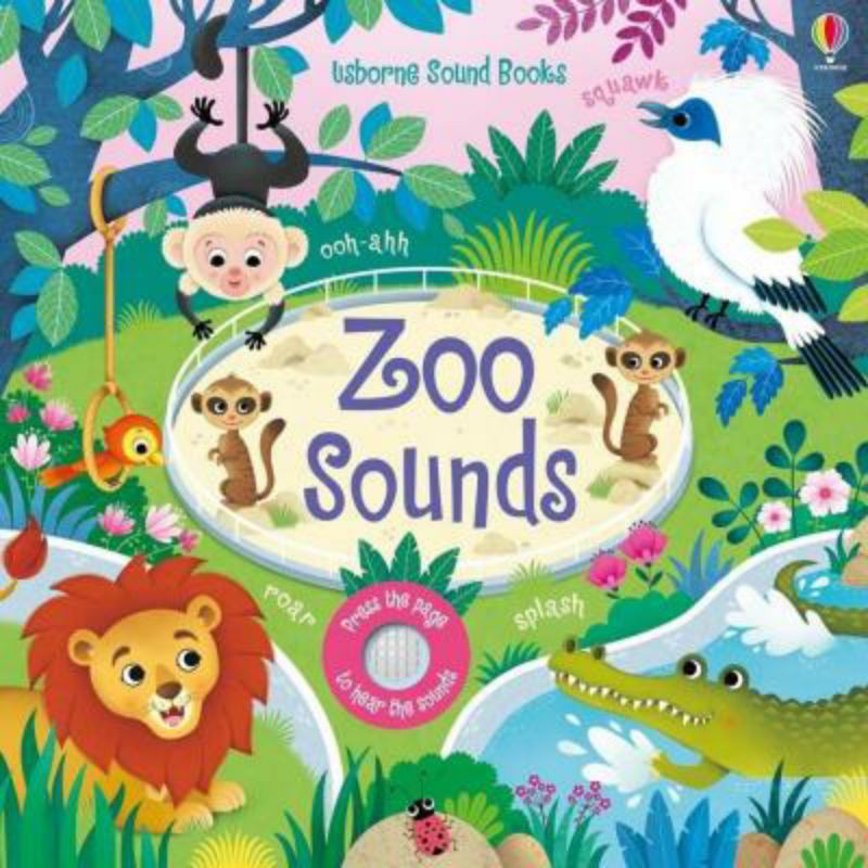 英國Usborne Zoo Sounds動物園樂團 叮叮咚咚音樂會 硬頁音效書