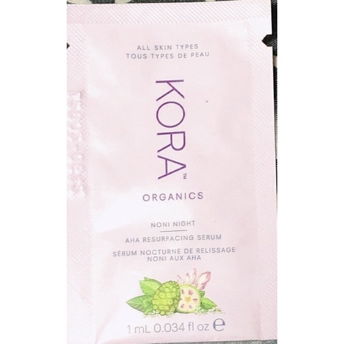 Kora Organics諾麗果精華液NONI NIGHT AHA RESURFACING SERUM