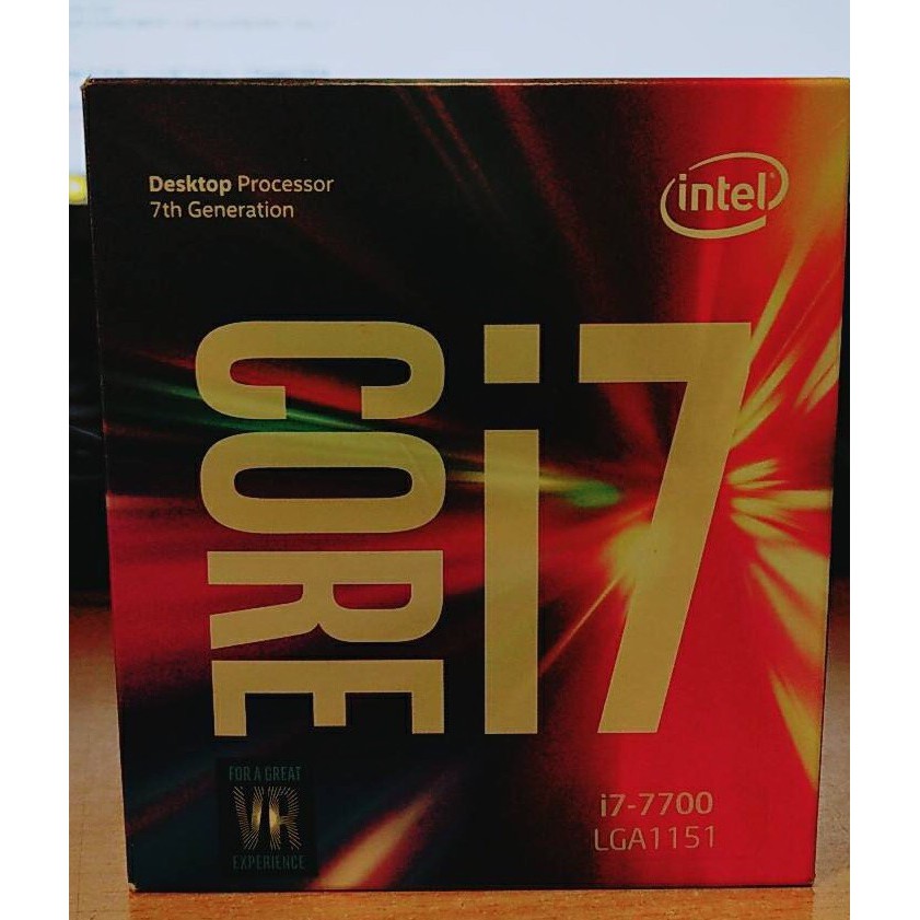 Intel Core i7 7700 四核心 CPU 全新僅拆封未使用 4核心 3.6GHz