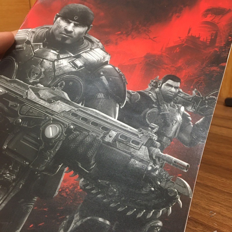 （全新）Xbox One 絕版主機貼膜 GEARS OF WAR 戰爭機器究極版