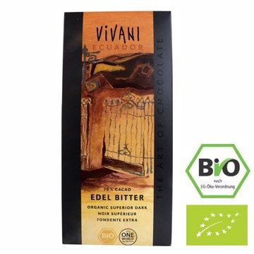 全新 Vivani 有機厄瓜多70%黑巧克力片(100g)