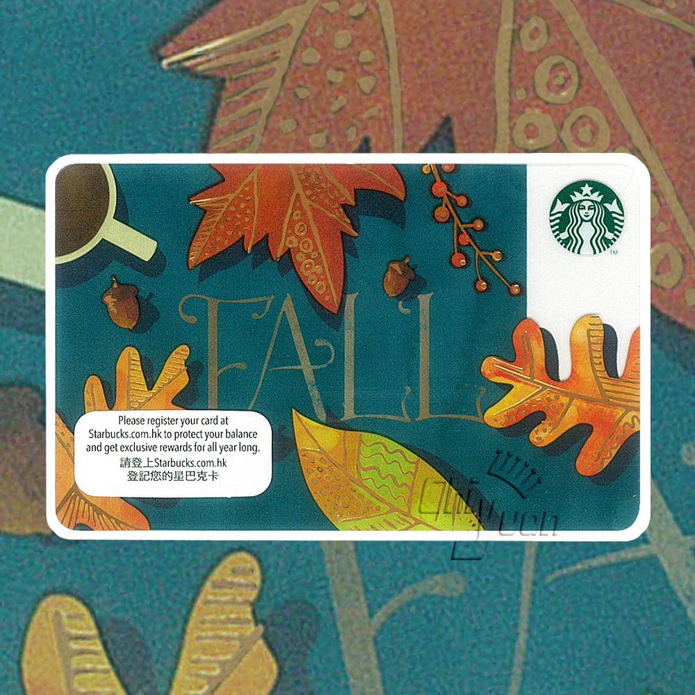 Starbucks 香港星巴克 2016 秋季 秋天 秋日 隨行卡 (不含卡套) 楓樹楓葉散發