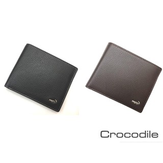 【寧寧精品】臺中35年皮件店 Crocodile鱷魚 附原廠禮盒提袋 男用短夾男用皮夾男短夾 0203-11021
