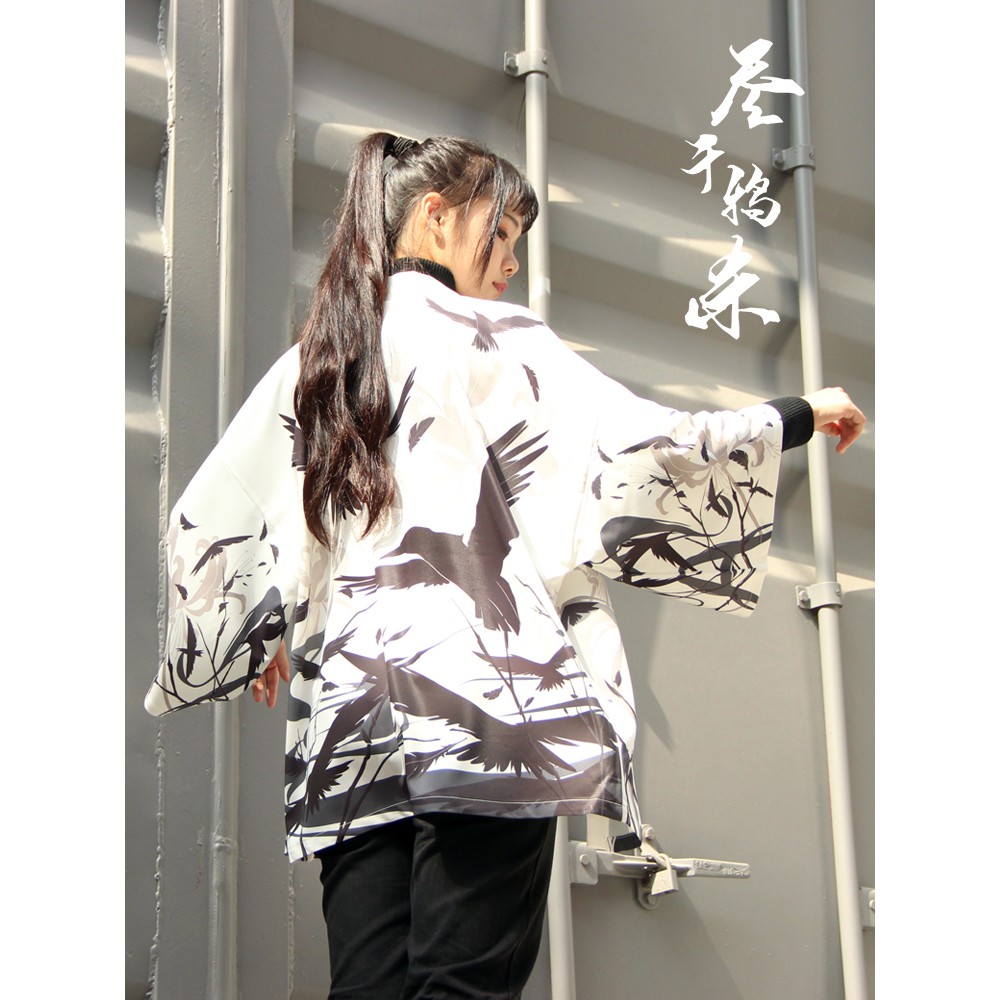 三千鴉殺白晝原創設計和風羽織春夏男女百搭外套日常開衫 蝦皮購物