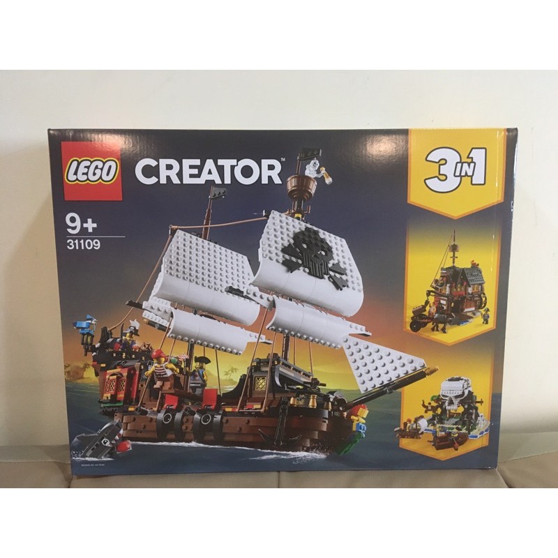 【樂高正品現貨 可刷卡】Lego 31109 海盜船 三合一 盒損品