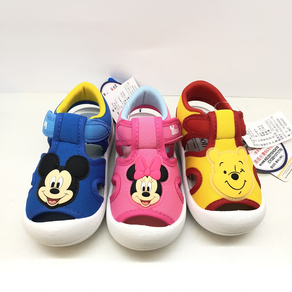 Disney 迪士尼 米奇 米妮 小熊維尼 男童 女童 童鞋 兒童 涼鞋 寶寶鞋 學步鞋 包鞋護趾 正版授權 台灣製