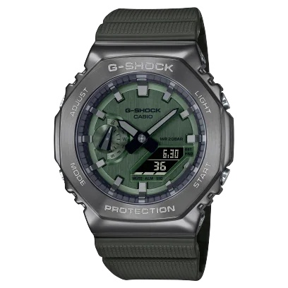 Casio 農家橡樹 G-shock GM-2100B-3A 金屬綠 -原廠公司