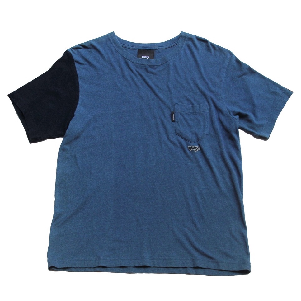 PUNX DENIM SPLICE TEE /2 牛仔拼接色塊短TEE【 PUNX 】