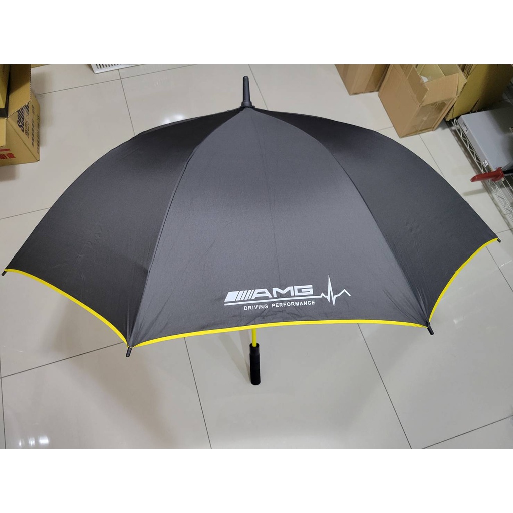 🏆🏆🏆賓士 AMG自動大雨傘 黃色帥氣款。抗UV，自動大傘(原廠商品)