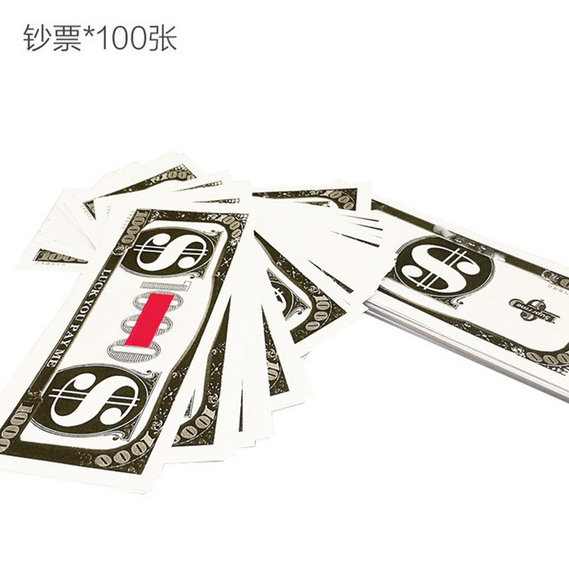 玩具鈔 100張 【高品質】 美金 假鈔 噴鈔 玩具 玩具美鈔 鈔票