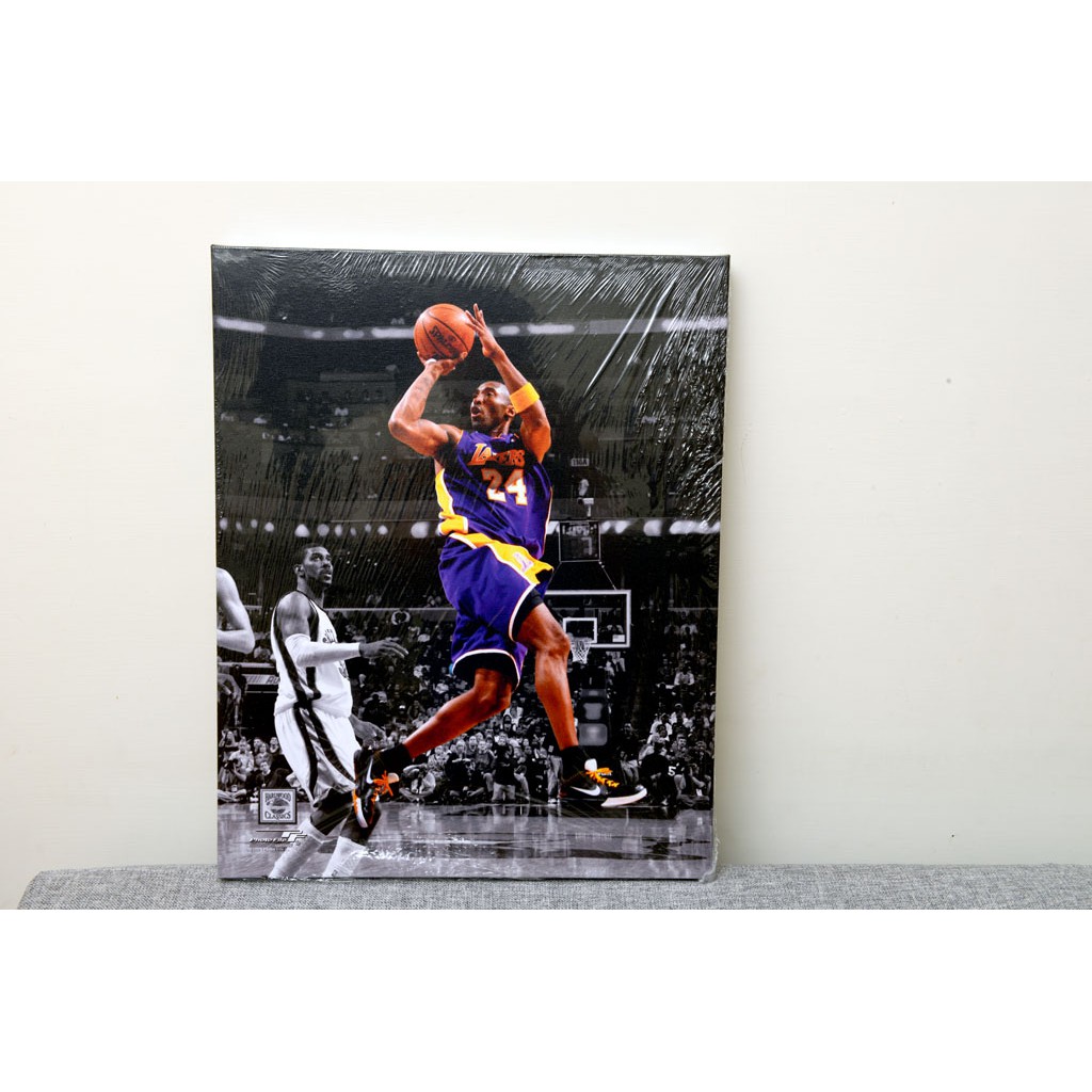 NBA 官方出品 Kobe Bryant 木框印刷油畫 無框畫