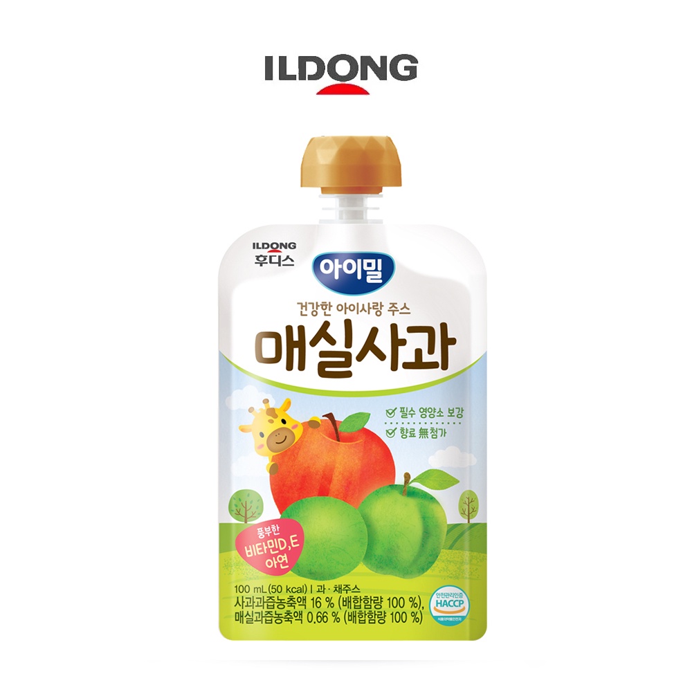 韓國 ILDONG FOODIS 日東 蘋果梅果汁