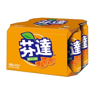 芬達 橘子汽水[箱購] 330ml x 24【家樂福】