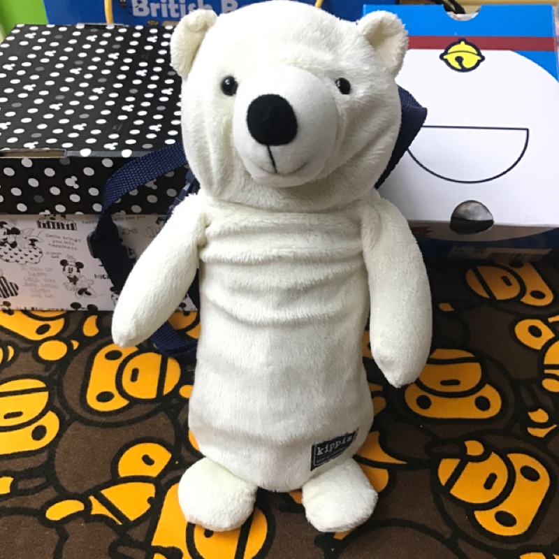 二手 kippis 白熊 北極熊造型 保溫保冷 水壺袋