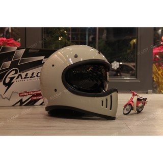 GU CAMP騎士部品 （現貨）gallop M2 內建鏡片 輕量 山車帽 全罩式 復古安全帽 （水泥綠)