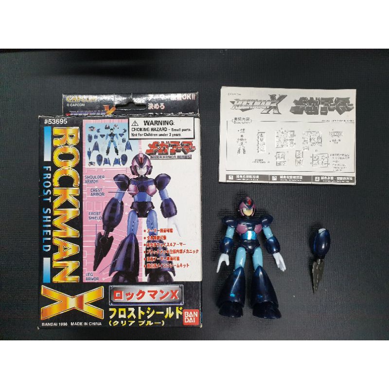 萬代 日版 洛克人 X mega armor 透明藍 絕版稀有品 非壽屋、傑洛、武力、x3 、x2、鐵機巧、千值練