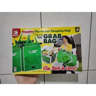 綠色環保 GRAB BAG 購物袋 手推車購物袋 超市購物袋 便利手提袋