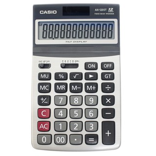 CASIO 卡西歐 AX-120ST 12位數計算機 /一臺入 商務型計算機 中長型 螢幕角度可調整