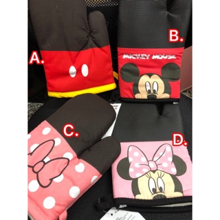 現貨 韓國大創Disney聯名米奇米妮 隔熱手套 有止滑顆粒
