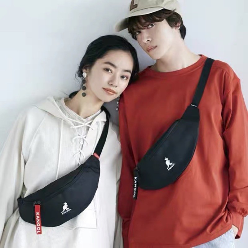 日本雜誌附錄 KANGOL 男女可背 袋鼠 英國品牌 斜背包腰包胸包側背包運動包