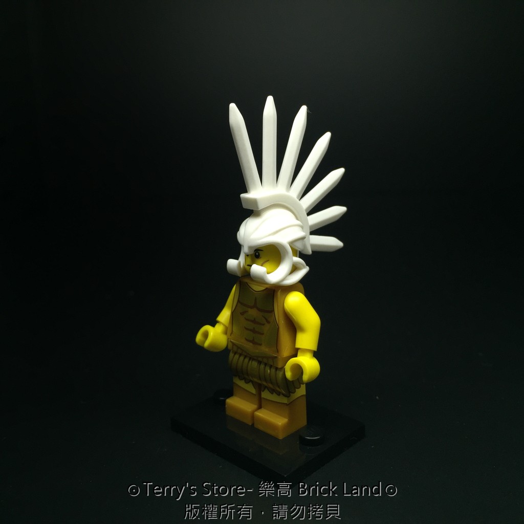 泰仔樂高lego相容第三方 Brick Warriors 刀鋒頭盔白色古希臘戰士防具頭部 蝦皮購物