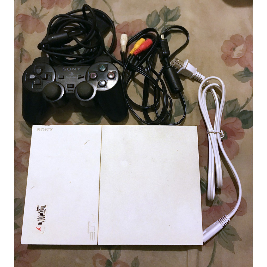 中古 PS2 薄型 白色 主機 SCPH - 90007