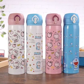 Thermos Character 按鈕帽 500ml THERMOS 瓶 HELLO KITTY 哆啦A夢角色