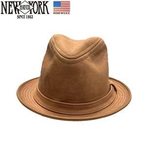 NEW YORK HAT CO.紐約帽-紳士帽-表演帽-劇團用 復古皮革 RS9290 M號 美國進口