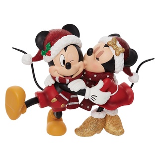 Enesco精品家飾 Disney 迪士尼 米奇&米尼聖誕親吻居家擺飾 EN31901