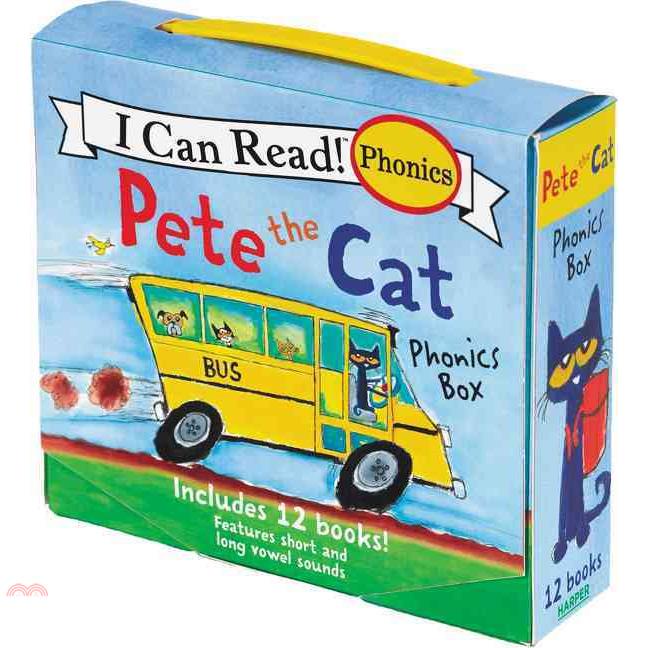 Pete the Cat Phonics Box: Includes 12 Mini-books Featuring Short and Long Vowel Sounds