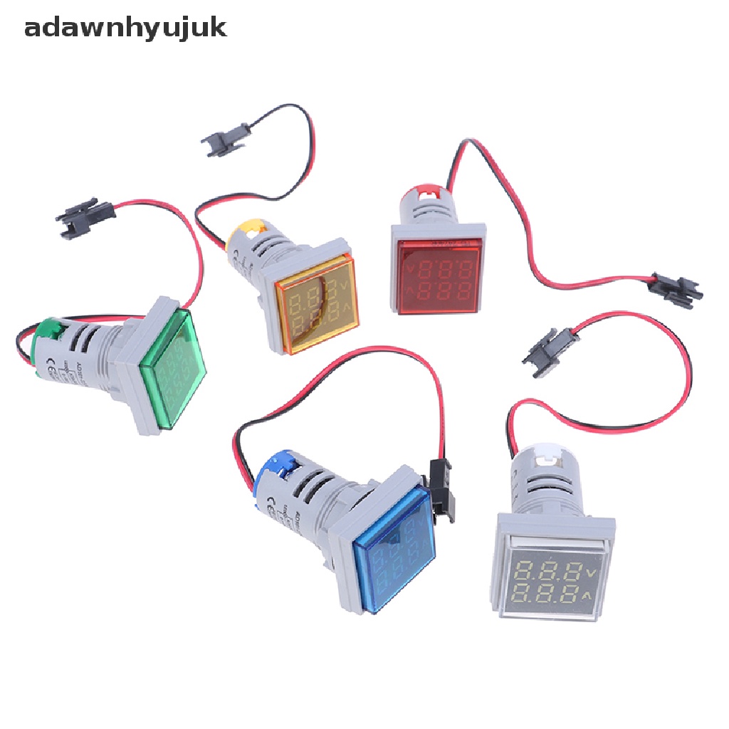 Adawnhyujuk 數字 LED 雙顯示電壓表電流表電壓表 AC 60-500V 0-100A VN