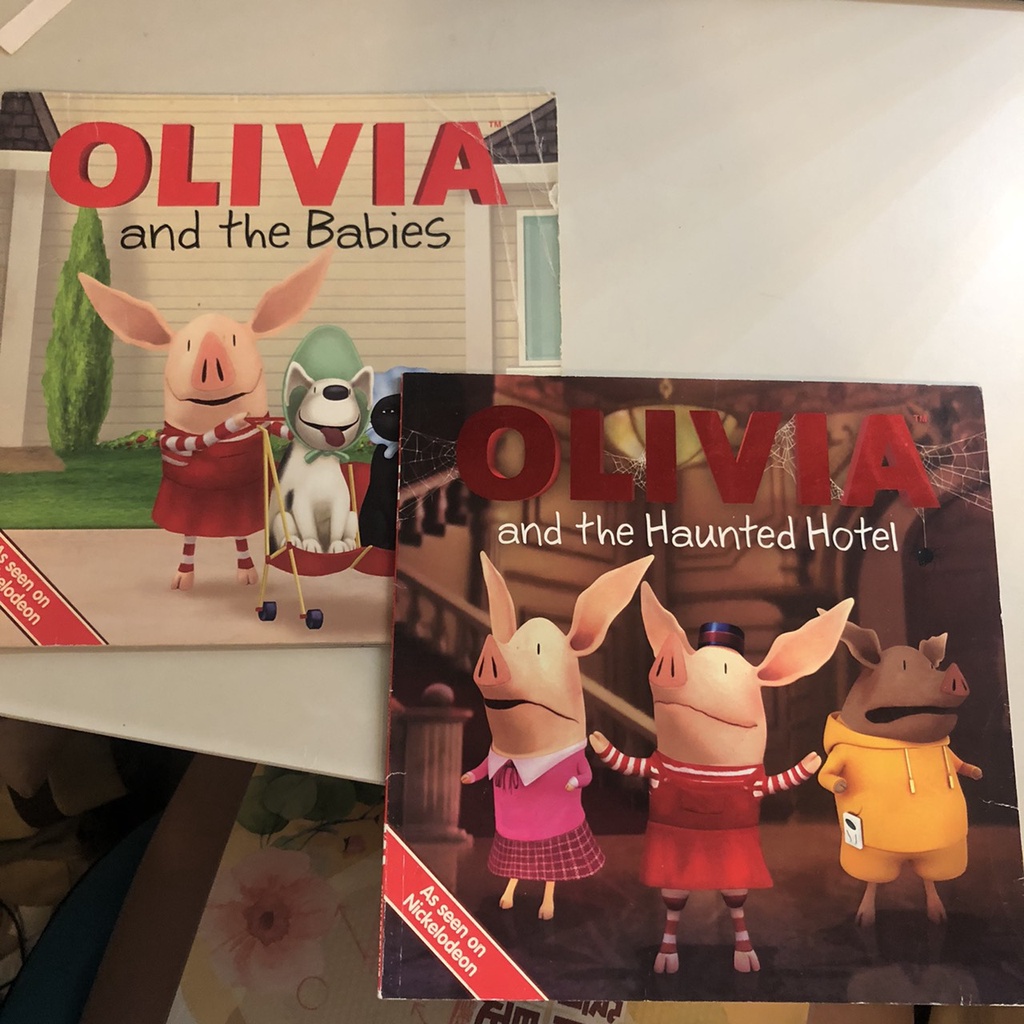 Olivia 奧莉薇小豬 英文繪本 ♡ 2本合售 ♡ 親子共讀