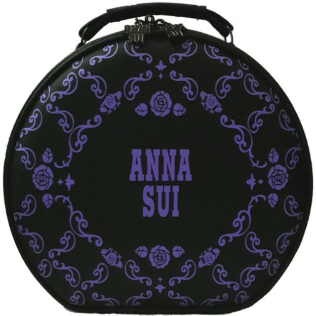 【所得30%捐做公益用】♡ANNA SUI ♡愛旅行化妝箱 化妝包 收納箱 收納包 ~附化妝鏡 背帶~可手提 側背 斜背