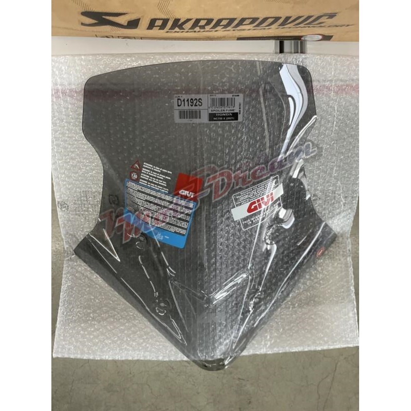 [ Moto Dream 重機部品 ] GIVI D1192S 風鏡 擋風鏡 Honda NC750X 21-